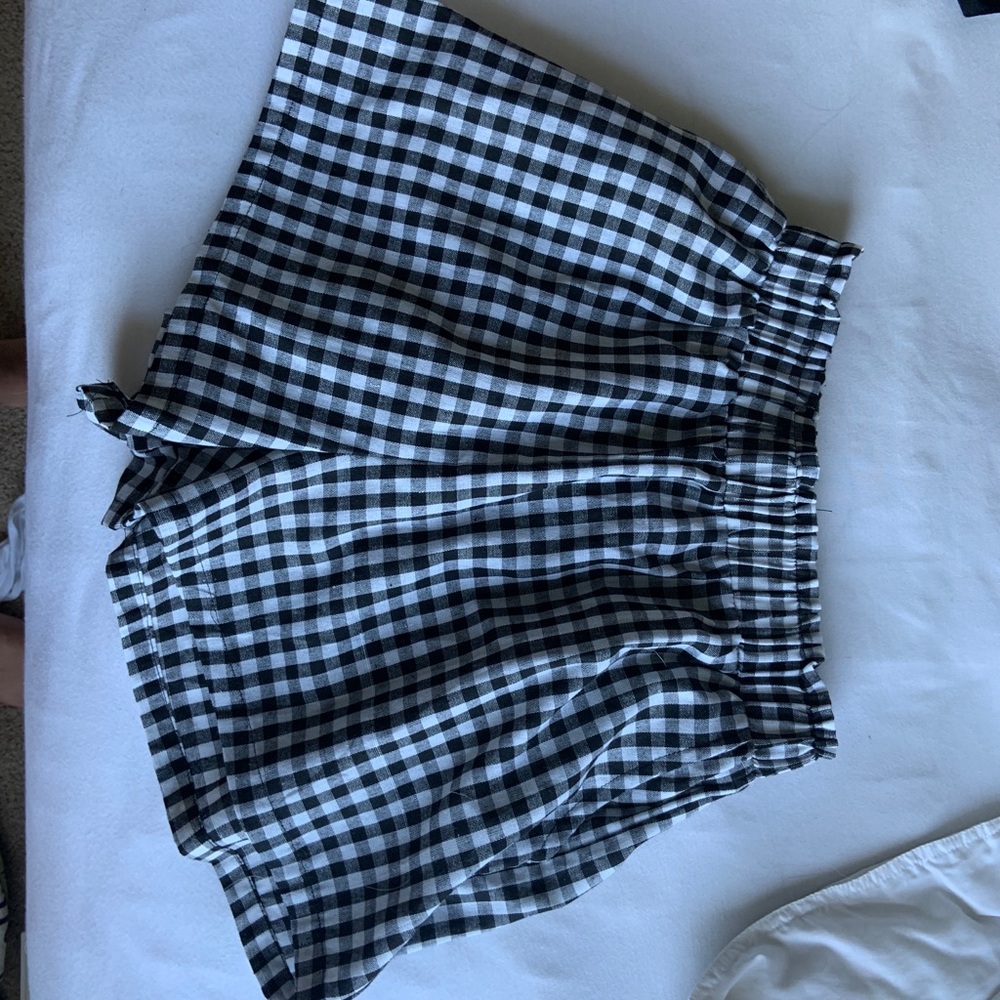 Black & White Gingham Shorts